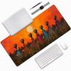 Woman Mouse Pad, Gaming Mouse Pad 60x32in, Desk Mat with Stitched Edges, Large Mousepad Waterproof, Gaming Accessories Keyboard Mat, Office Desk Accessories, for Gamer Computer Office Home, Red G-3830 view 3