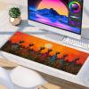 Woman Mouse Pad, Gaming Mouse Pad 60x32in, Desk Mat with Stitched Edges, Large Mousepad Waterproof, Gaming Accessories Keyboard Mat, Office Desk Accessories, for Gamer Computer Office Home, Red G-3830 view 4