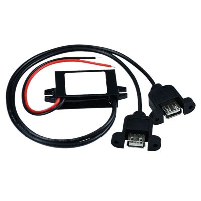 12V 24V 36V 48V to 5V Car Android Phone Charger Adapter DC Buck Power Converter Mini Micro Female USB Type-C USB-C Connector(Bare Wire)