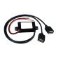 12V 24V 36V 48V to 5V Car Android Phone Charger Adapter DC Buck Power Converter Mini Micro Female USB Type-C USB-C Connector(Bare Wire) view 3
