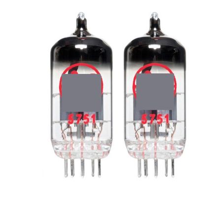 2 PCS 5751 (2) Vacuum Tube Low gain 12AX7-