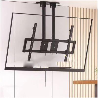 LIUZQWAED Adjustable Tilt Ceiling TV Mount Stand - Double Pole Hanging TV Bracket Fits 55-100 Inch LED Flat Panel Display, 3/-20 Angle Adjustment, Max VESA 900x400mm