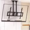 LIUZQWAED Adjustable Tilt Ceiling TV Mount Stand - Double Pole Hanging TV Bracket Fits 55-100 Inch LED Flat Panel Display, 3/-20 Angle Adjustment, Max VESA 900x400mm view 1