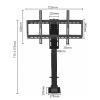 LIUZQWAED Telescopic Electric TV Lift Mount - 360 Rotation Motorised TV Bracket Stand, Hidden in Cabinet, Suitable for 26-70 Inch LED Screens, with Load 60 Kg/132 Lbs view 2