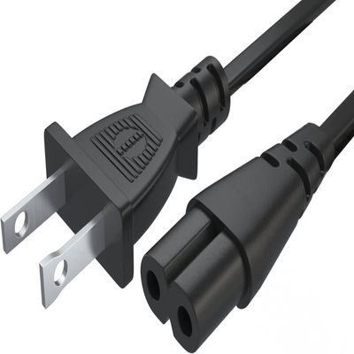 10FT Long 2 Prong AC Elliptical Power Cord for YOSUDA, GUGTTR, WESTIONC, ANCHEER Under Desk Elliptical Machines Power Cord Cable