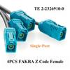 4 in 1 TE Mini Fakra Z Code Female to Fakra Female Four Ports Automotive RF Coaxial Cable 2298721-9 to 2-2326910-0 FPD-Link GMSL2 Camera Cable for Embedded Vision, Vehicle, Telematics (2M/6.6FT) view 3