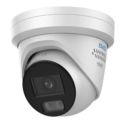 SIP44T3M/28PAD-DX 4MP AI Turret IP Camera with 2.8mm Fixed Lens, Smart Hybrid Light, Active Deterrence, Dual Mic & Speaker, AI-ISP, IP67