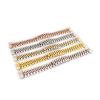 HMFang 20mm 316L Stainless Steel Silver Two Tone Rose Gold Wrist Watch Strap Bracelet Solid Screw Links Curved End(Rose Gold) view 1