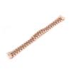 HMFang 20mm 316L Stainless Steel Silver Two Tone Rose Gold Wrist Watch Strap Bracelet Solid Screw Links Curved End(Rose Gold) view 2