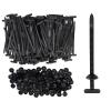 100 Pcs Nylon Universal Cable Tie Buckle With Pin & Button Design - New Multifunctional Nylon Zip Ties Plastic Cable Ties Tool Fasteners Car Body UV Resistant Zipties for Car Daily Repair view 1