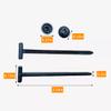 100 Pcs Nylon Universal Cable Tie Buckle With Pin & Button Design - New Multifunctional Nylon Zip Ties Plastic Cable Ties Tool Fasteners Car Body UV Resistant Zipties for Car Daily Repair view 3