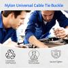 100 Pcs Nylon Universal Cable Tie Buckle With Pin & Button Design - New Multifunctional Nylon Zip Ties Plastic Cable Ties Tool Fasteners Car Body UV Resistant Zipties for Car Daily Repair view 4