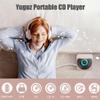 Portable CD Player, Portable Bluetooth-Compatible CD-Player, Rechargeable Cd Player with Bluetooth 5.3, Built-in HiFi Speakers, Supports CD/AUX/USB and Repeat Modes (Green) view 2