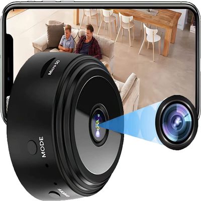 Thcbme Spy Camera Hidden Camera, 1080P HD WiFi Camera - Mini Nanny Cam with Night Vision & Motion Detection - Indoor/Outdoor Wireless Cameras for Home, Car, Baby & Pet Monitoring