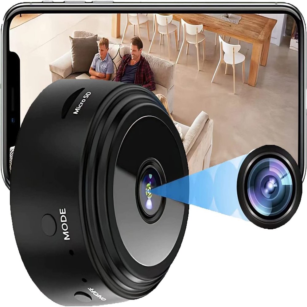 Thcbme Spy Camera Hidden Camera, 1080P HD WiFi Camera - Mini Nanny Cam with Night Vision & Motion Detection - Indoor/Outdoor Wireless Cameras for Home, Car, Baby & Pet Monitoring