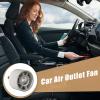 Vehicle Vent Cooling Fan  Silent Usb Clip on Air Circulator, 3 Speed Airflow Tool | Adjustable Dashboard Fan with Light, Silent Mini Blower for Cars, Rvs, Suvs, Travel Use, Summer Heat view 2