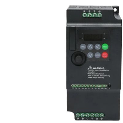 1pc 220V to 380V Economical Variable Frequency Drive Converter Inverter 1.5/2.2/3.7/4/5.5/7.5/KW Motor Speed Controller(HE200-3.7KW,220V 1 Phase)