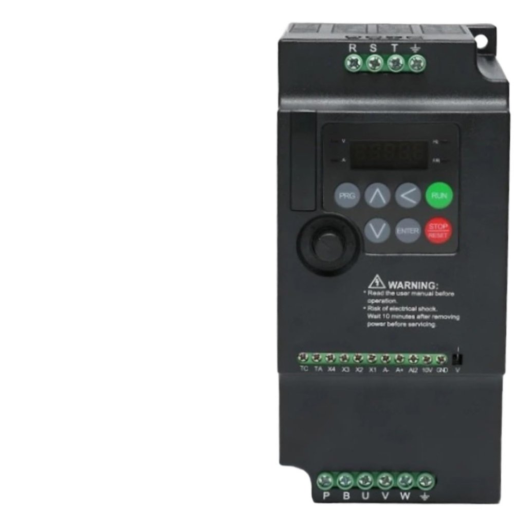 1pc 220V to 380V Economical Variable Frequency Drive Converter Inverter 1.5/2.2/3.7/4/5.5/7.5/KW Motor Speed Controller(HE200-3.7KW,220V 1 Phase)