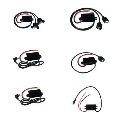 1 Pcs 12V24V to 5V 3A DC DC Power Supply Module Buck Step Down Converter for Mini USB USB Adapter Micro USB Adapter Car Male Female(Dual 12V24V-5V3A)