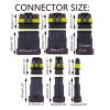 QPALCOY 2-5sets Kit 2 Pin 1/2/3/4/5/6 Pins Way AMP Electrical Wire Connector Plug for Car Waterproof Connector(2PIN,5Set) view 4
