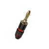 10PCS 24K Gold-Plated Banana Plugs 4MM Banana Connector with Screw Lock for Audio Jack Speaker Plugs Gun Metal(10 Red) view 4