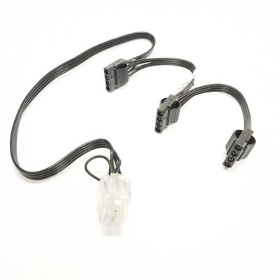 VSVAKHXC 9Pin to 4P IDE SATA GPU PCI-e 8pin CPU 4 Pin Power Cable for Super Flower G550 G650 G750 G1000 G1300 Power Module(9pin to 3 IDE Molex)