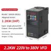 1pc 220V to 380V 1-Phase Input to 3-Phase Output 0.75kw-5.5kw Micro Inverter Vector Control Frequency Converter(2.2KW 220V to 380V) view 2