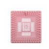QLANDPCG 3pcs Sink, Sewer Filter Screen, Bathroom Floor Drain, Water Tank, Anti Clogging Hair Filter(Square Pink, 3 Pieces) view 1