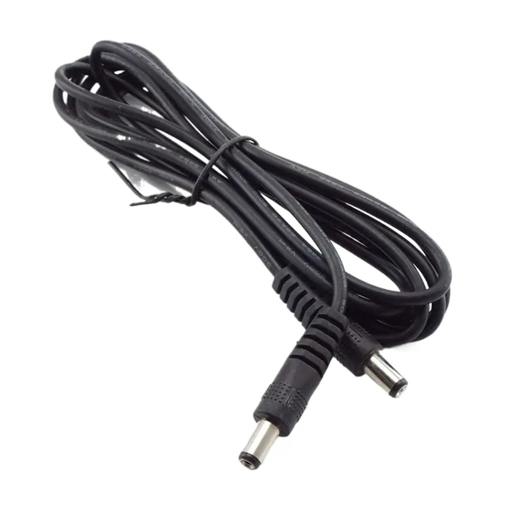 12V 3A DC Male to Male Power Supply DIY Cord Cable 5.5 x 2.1mm Male CCTV Adapter Connector Power Extension Cords 0.5M/1M/2M(2M)