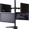 4 Monitor Mount,12 to 27 Inch LED LCD Computer Monitor Heavy Duty Freestanding Mount,with Full Articulation VESA Mount TV Mount TV Stand view 1