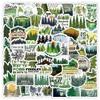 100 Pcs Forest Stickers Adventure Aesthetic Outdoor Sticker Nature and Tree Vinyl Waterproof Stickrs for Water Bottles Laptops Bike Car Motorcycle Skateboard view 1