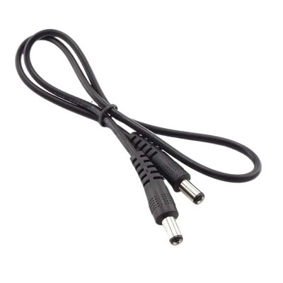 12V 3A DC Male to Male Power Supply DIY Cord Cable 5.5 x 2.1mm Male CCTV Adapter Connector Power Extension Cords 0.5M/1M/2M(0.5M)