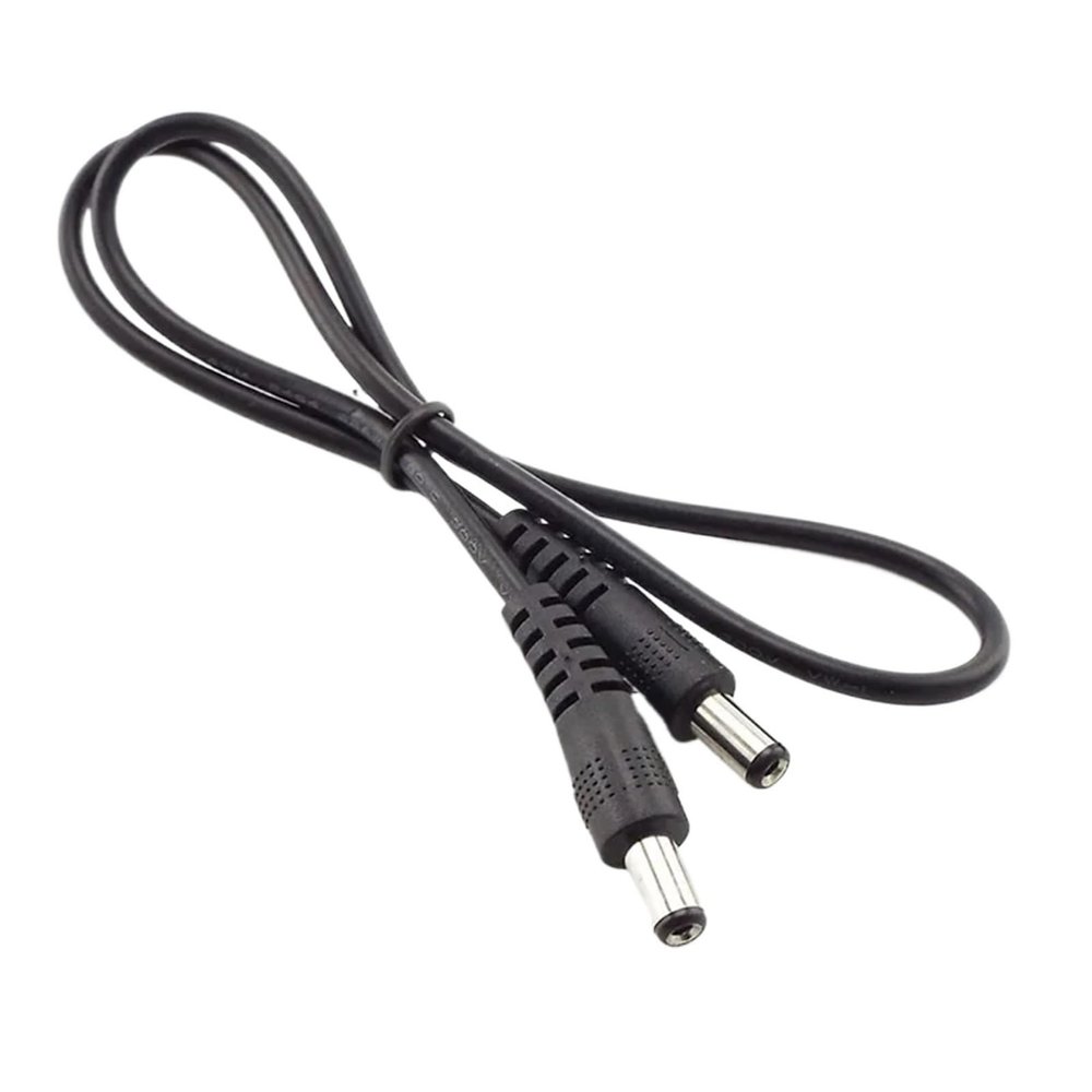 12V 3A DC Male to Male Power Supply DIY Cord Cable 5.5 x 2.1mm Male CCTV Adapter Connector Power Extension Cords 0.5M/1M/2M(0.5M)