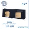 12" Dual Sealed Sub Box for Solo Baric L7S L7R L7T Subs Subwoofer Enclosure for Regular Cab Sierra 1999-2006 Speaker Box Ground Shaker view 2
