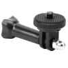 Tbest Camera Bracket Mount Adapter Aluminum Alloy Extension Arm Accessory Compatible with ONE X X2 Durable Portable Standard 1/4 Inch Screw for Sports Photography (Black) view 4
