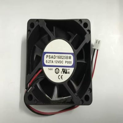 PSAD16025BM DC 12V 0.27A 60x60x25mm 2-Wire Inverter Fan