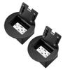 JACEPFY Recessed Floor Outlet 4.8A USB A+USB C 20A Receptacle Black, 2 Pack view 1