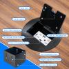 JACEPFY Recessed Floor Outlet 4.8A USB A+USB C 20A Receptacle Black, 2 Pack view 2