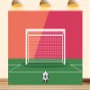 10X10ft Football Backdrop The Football is Placed in Front of The Net, Waiting for A Shot to be Taken Background for Party Birthday Decorations view 1