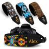 Art Tribute Custom Camera Strap Bohemian Yellow - Add Your Text and We Make It Especially For You Get Your Own Personalized Gift Camera Strap, No Shipping Cost! view 1