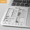 2PCS Mac Shortcut Sticker 2025 - Mac OS Shortcuts Sticker Accessories Keyboard Stickers for MacBook, for M1 M2 M3 Intel Laptops Compatible with 13-16 Inch Mac-Book Air/Pro view 2