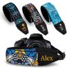 Art Tribute Custom Camera Strap Begonia Flower - Add Your Text and We Make It Especially For You Get Your Own Personalized Gift Camera Strap, No Shipping Cost! view 1