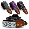 Art Tribute Custom Retro White Camera Strap - Add Your Text and We Make It Especially For You Get Your Own Personalized Gift Camera Strap, No Shipping Cost! view 1