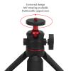 Tbest Camera Tripod Stand Durable Lightweight Portable Non Slip Silicone Pad Desktop Holder with 1 / 4in Interface for Phone Projector ABS Aluminum Alloy 16cm view 2