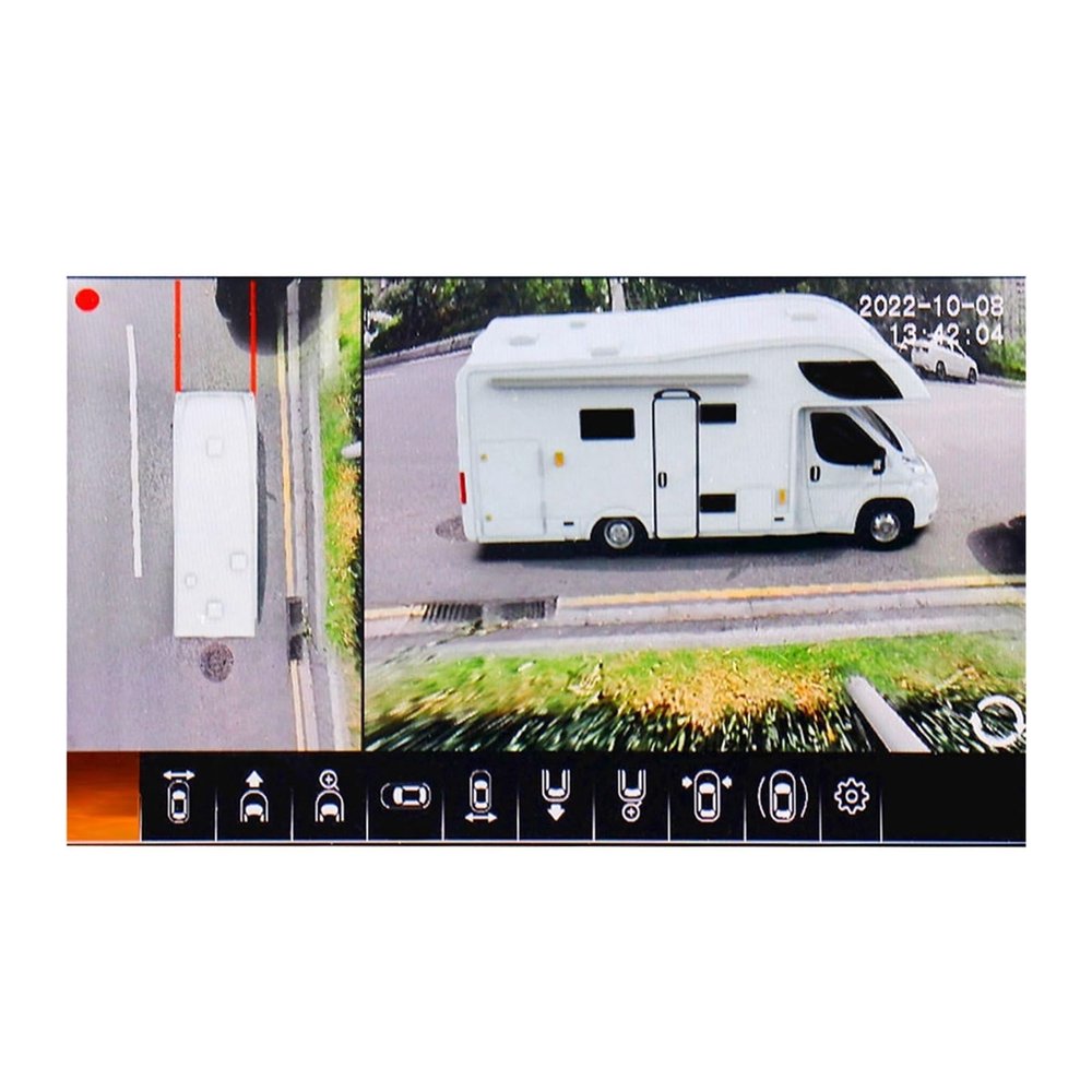 4K AI Truck 4-Way Panoramic Recorder Car Parking Panoramic View Rearview 360 Degree 4K 1080P AHD View Camera System