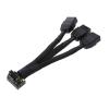 VSVAKHXC 3x8Pin to 16Pin PCIE 5.0 Adapter Line for CPU RTX4090 RTX4080 12VHPWR 90 Degree Angle to 3x8pin 4x8Pin Converter 15CM(Elbow 12 4 Turn 3 8) view 1