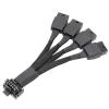 VSVAKHXC 3x8Pin to 16Pin PCIE 5.0 Adapter Line for CPU RTX4090 RTX4080 12VHPWR 90 Degree Angle to 3x8pin 4x8Pin Converter 15CM(Elbow 12 4 Turn 3 8) view 4