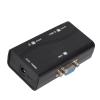 Estink VGA Splitter 1 in 2 Out Video Distributor Amplifier, ABS Plastic Gold Plated Connectors, 250MHz Bandwidth 1080P HD for Dual Monitor Display in Office Classroom Conference Room view 1
