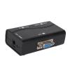 Estink VGA Splitter 1 in 2 Out Video Distributor Amplifier, ABS Plastic Gold Plated Connectors, 250MHz Bandwidth 1080P HD for Dual Monitor Display in Office Classroom Conference Room view 2