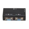Estink VGA Splitter 1 in 2 Out Video Distributor Amplifier, ABS Plastic Gold Plated Connectors, 250MHz Bandwidth 1080P HD for Dual Monitor Display in Office Classroom Conference Room view 3